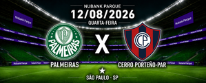 Palmeiras X Cerro Porteño (PAR)